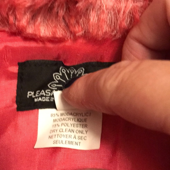 Faux fur pink vest pleasant pheasant size m - Picture 4 of 5